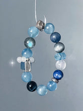 Gold & Water Element Crystal Bracelet – Red Rabbit Hair, Pink Rabbit Hair, Silver Hair Crystal, Smoky Quartz & White Crystal Energy Jewelry