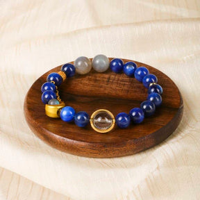 Starry Night Crystal Bracelet – Van Gogh-Inspired Blue Crystal & Moonstone Healing Jewelry