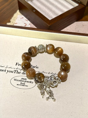 Clarity & Confidence Crystal Bracelet – Tea Stem Stone for Protection & Self-Awareness