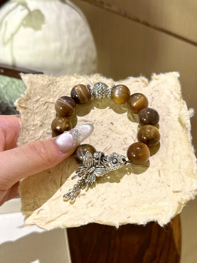 Clarity & Confidence Crystal Bracelet – Tea Stem Stone for Protection & Self-Awareness